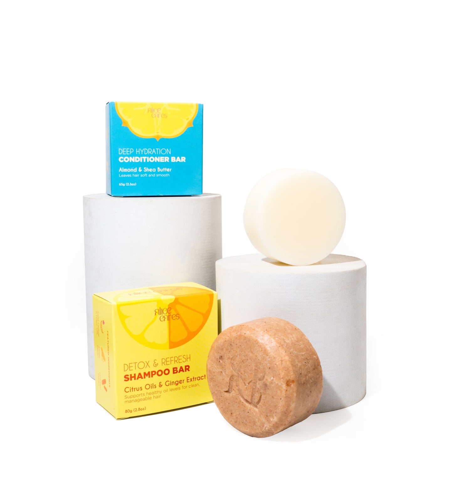 Detox & Refresh Shampoo Bar + Deep Hydration Conditioner Bar Combo